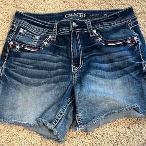 Grace In L.A. Jean Shorts